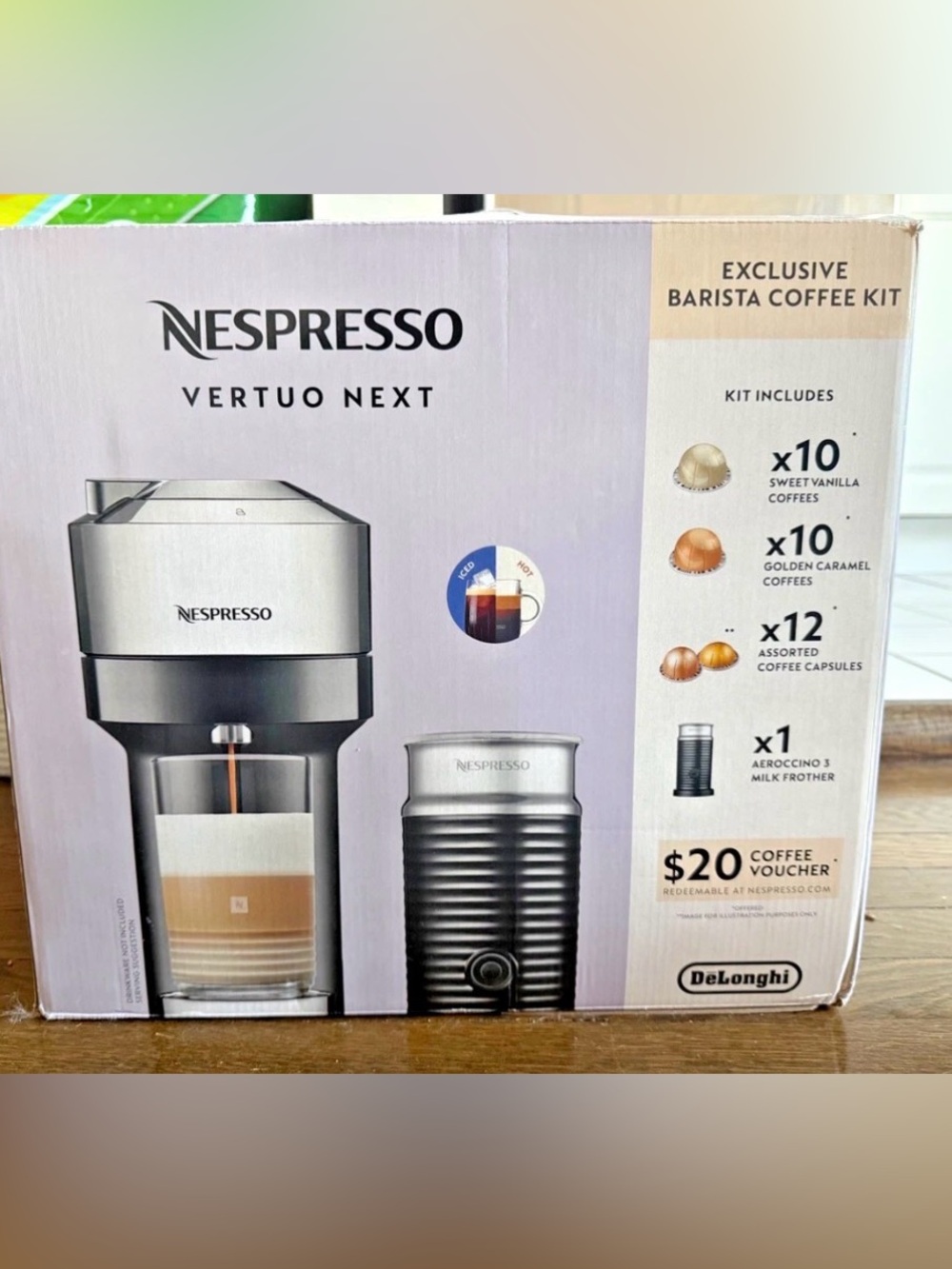 Nespresso Vertuo Next Coffee Espresso Machine + Aeroccino Frother / BRAND NEW